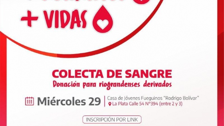 Invitan a sumarse a la colecta de sangre para riograndenses derivados