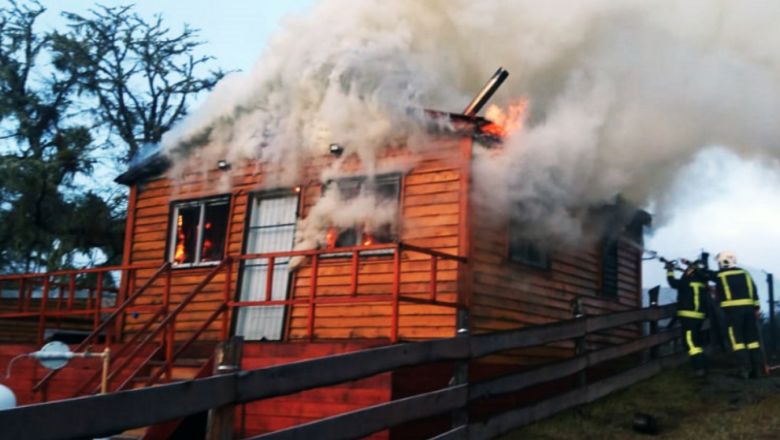 Se incendió una cabaña de un riograndense en Tolhuin