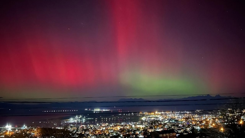 Día Histórico: Auroras australes en Ushuaia y Tolhuin, un espectáculo inédito