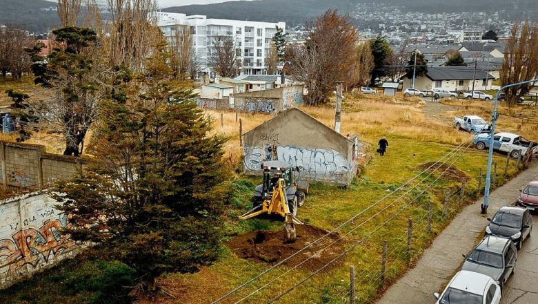 La Municipalidad de Ushuaia realiza los primeros trabajos en el terreno donde se construirá la sede del CAAD