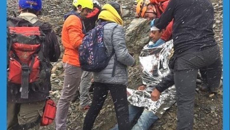 Rescate de turista porteño en el Martial: tropezó, rodó sobre las piedras y se lastimó la cabeza 