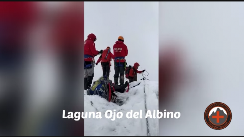 Rescate de una pareja de turistas atrapados 10 horas bajo la intensa nevada