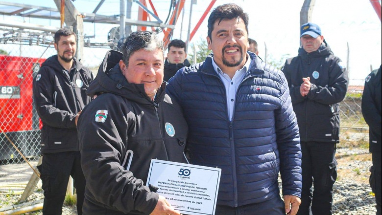 El Municipio de Tolhuin reconoció la labor del personal de Defensa Civil