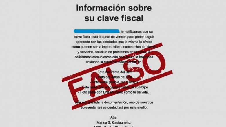 Nueva estafa: advierten sobre robo de datos haciéndose pasar por la AFIP 