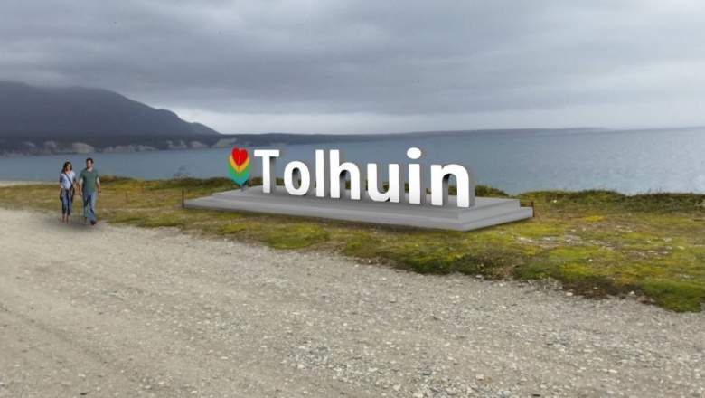 Colocarán cartel de Tolhuin en el lago Fagnano para promover el turismo