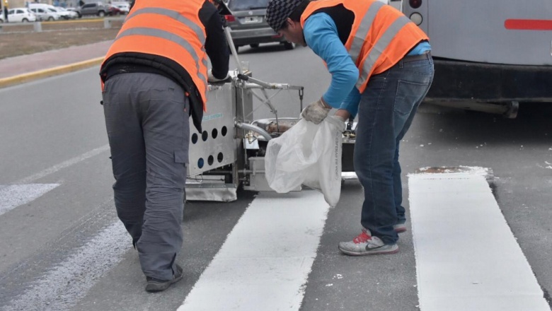 Realizarán trabajos de pintura en la bicisenda y cruces vehiculares