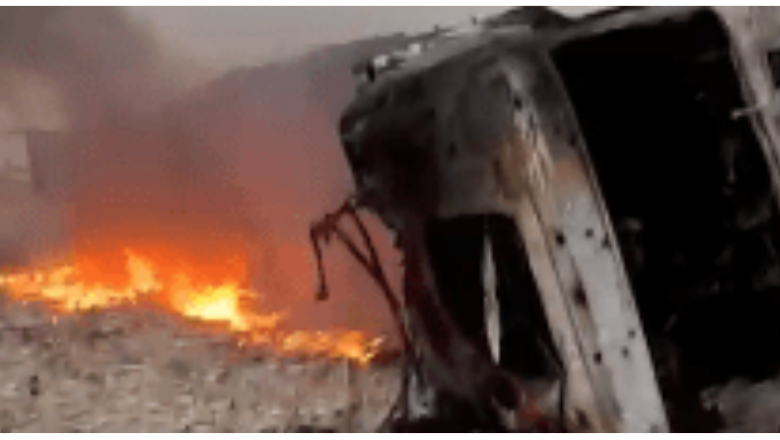 Volcó y se incendió un camión Argentino en la ruta chilena de Tierra del Fuego