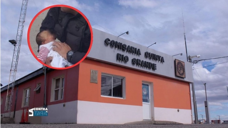 Policía salvó la vida de un bebé de 8 meses en Río Grande