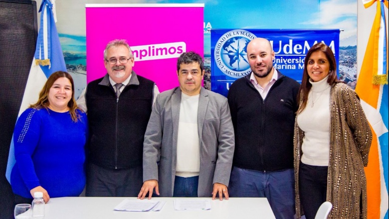 La Municipalidad de Ushuaia firmó un convenio con la Universidad de la Marina Mercante