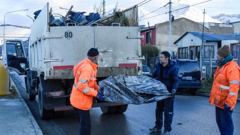 Nueva jornada de limpieza en el barrio Malvinas de Ushuaia