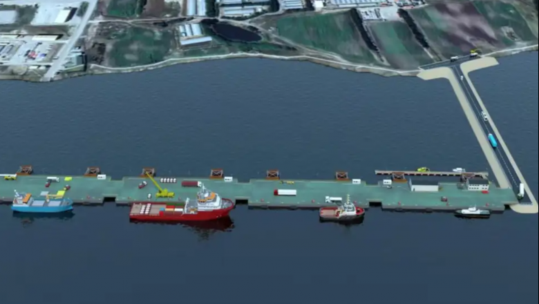 La provincia intimó a la empresa británica por la construcción de un puerto en Malvinas
