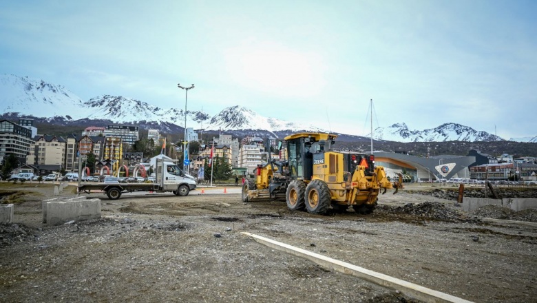 Reiniciaron los trabajos en la obra de la pasarela Luis Pedro Fique en Ushuaia 