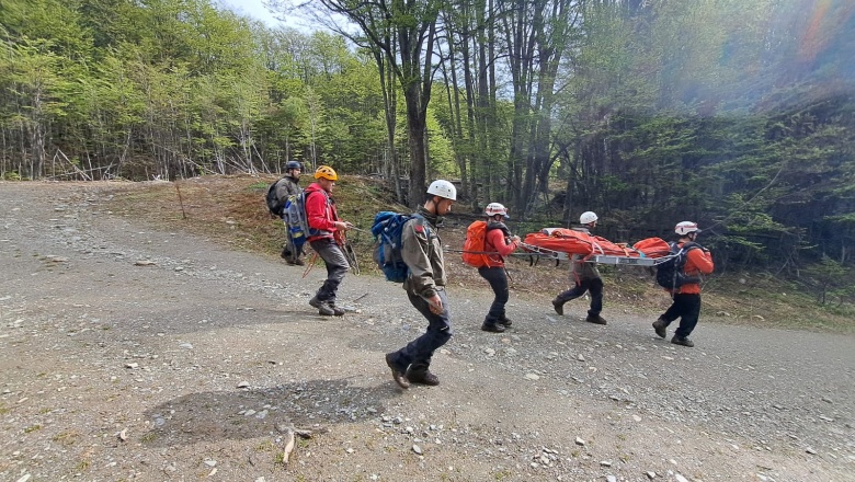 Rescate de un turista en Laguna Turquesa