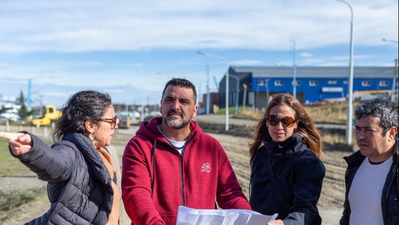 Vuoto recorrió las obras del ingreso a la ciudad y la Rotonda del Indio
