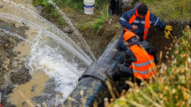 La DPOSS reparó un acueducto de agua cruda en Ushuaia