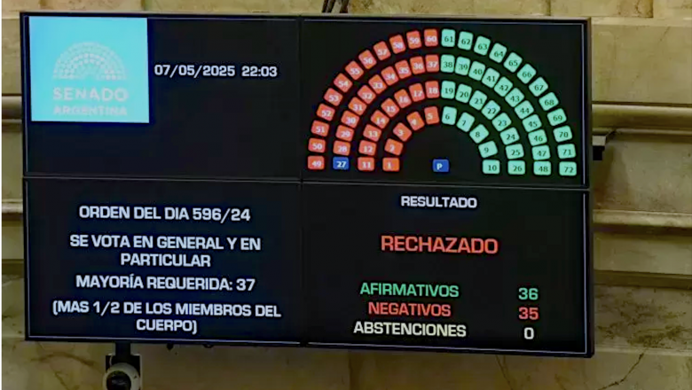 El Senado rechazó el proyecto de ley de Ficha Limpia: les faltó un voto