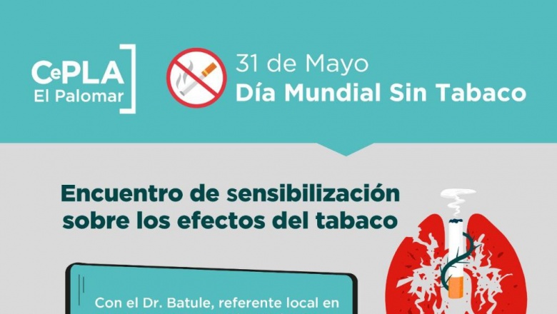 Encuentro de sensibilización por el día mundial sin tabaco en el Centro de Salud Municipal 