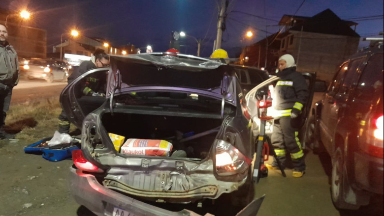 Choque y fuga deja como saldo una mujer herida en Ushuaia