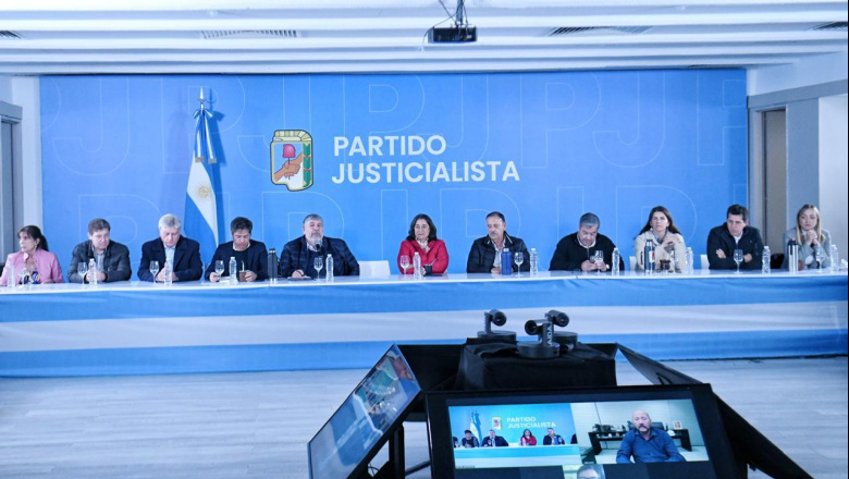 Melella participó de la reunión de gobernadores en la sede del PJ 