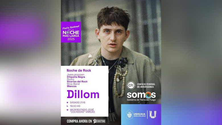 Sale a la venta las entradas para el show de Dillom en la Fiesta Nacional De La Noche Más Larga