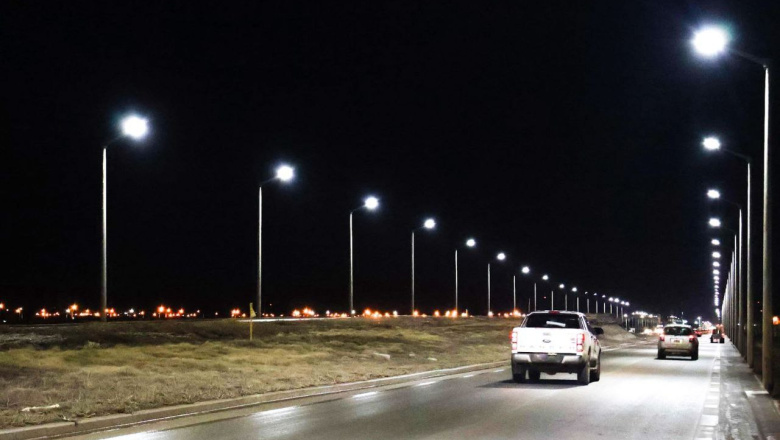 El Municipio finalizó con el alumbrado de la avenida San Martín Norte