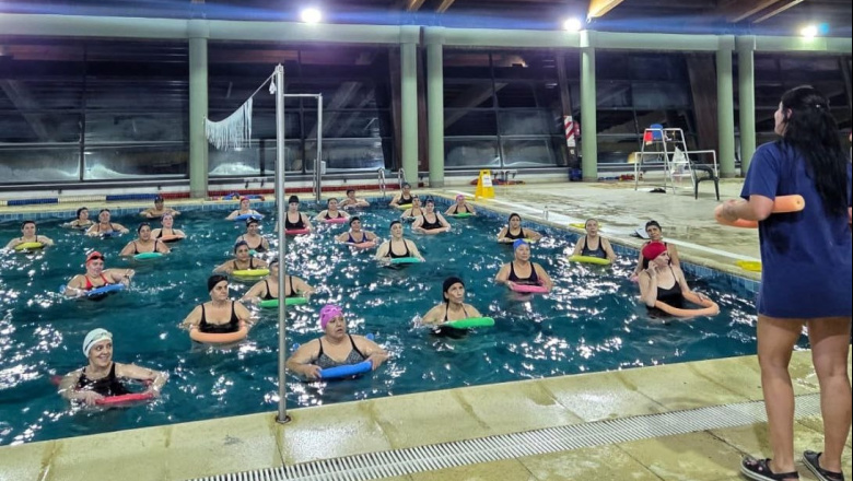 Clases gratuitas de Aquagym en el Polo Deportivo Andorra