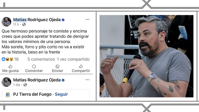 "Sorete, forro, pito corto” polemica por algunas de las expresiones de un Concejal de Tolhuin en su Facebook 