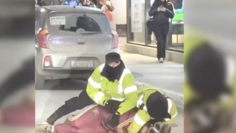 Le tiró la moto encima a un Policia para huir de un control en Ushuaia
