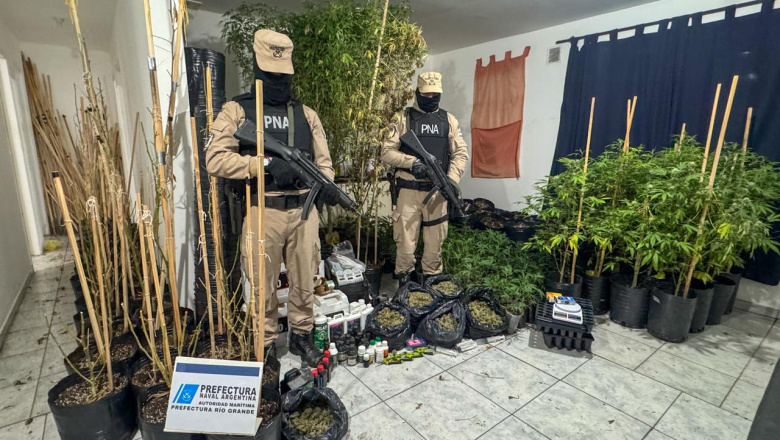 Río Grande: Prefectura realizó cinco allanamientos por tráfico de drogas