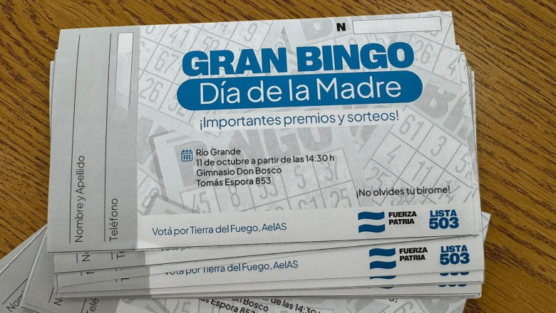Río Grande se prepara para el Gran Bingo del Día de las Madres organizado por Fuerza Patria 