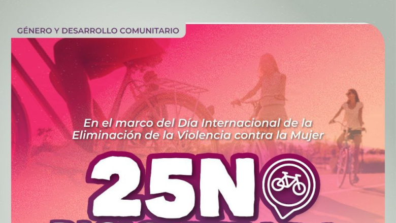 El municipio realizará una bicicleteada por el 25N