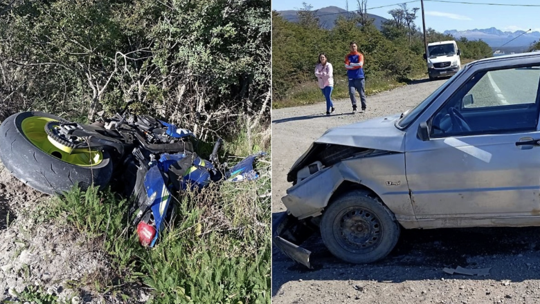 Choque en la ruta 3 en Tolhuin