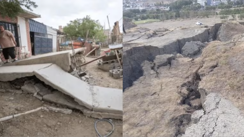 Dramática situación en Comodoro Rivadavia: un deslizamiento de tierras destruyó calles y casas
