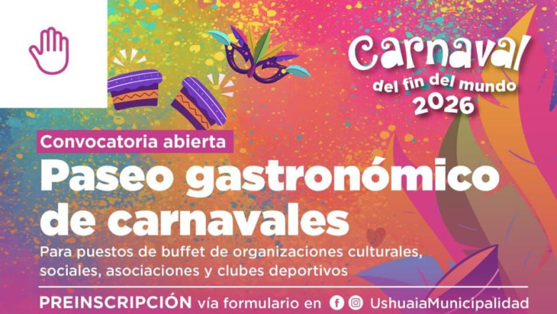 Abren la convocatoria de preinscripciones al paseo gastronómico de carnavales