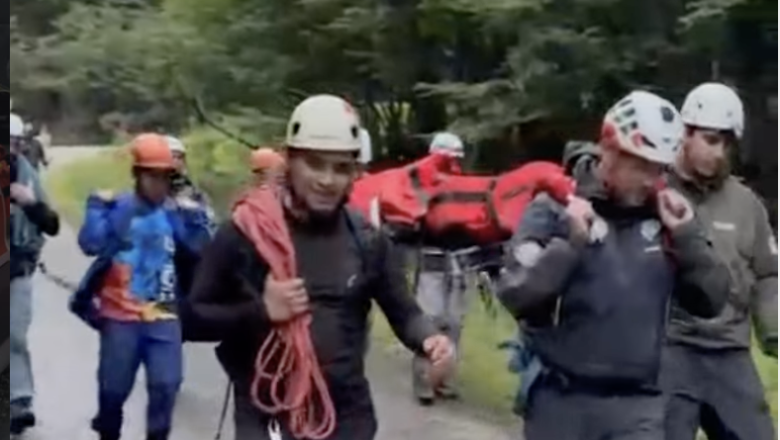 Rescatan a un joven de 16 años lesionado durante un trekking al Cinco Hermanos 