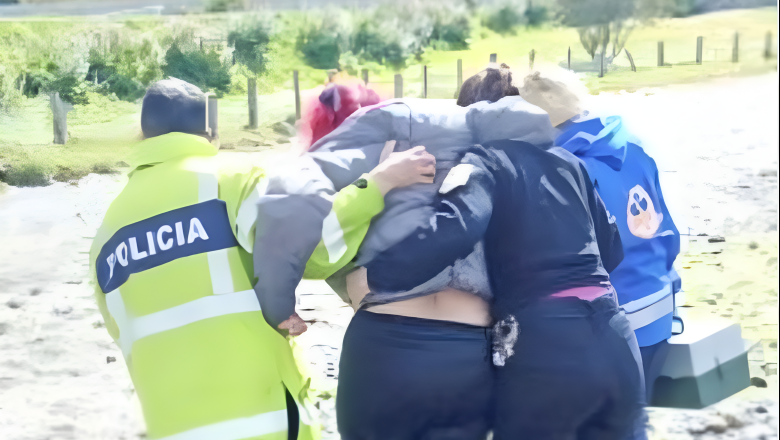Heroico rescate en el Beagle: tres policías salvaron a una mujer 