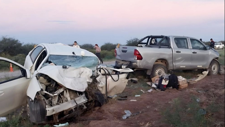 Tragedia en La Pampa: murieron dos fueguinos en choque frontal sobre la Ruta 143