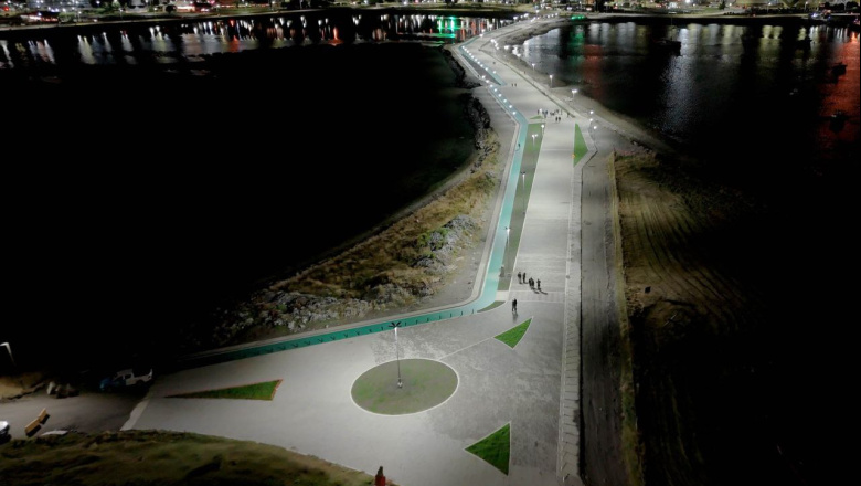 Se realizó la primera prueba del sistema de iluminación de la Pasarela Fique 