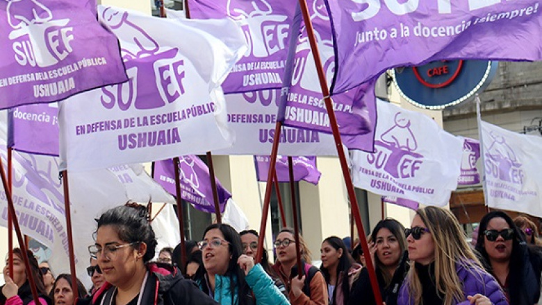 Docentes anuncian paro y semana de protestas en Tierra del Fuego
