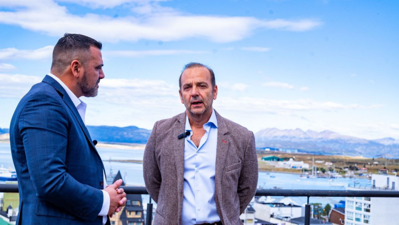 Vuoto participó de la inauguración del Hotel City centro de la cadena Marriott en Ushuaia