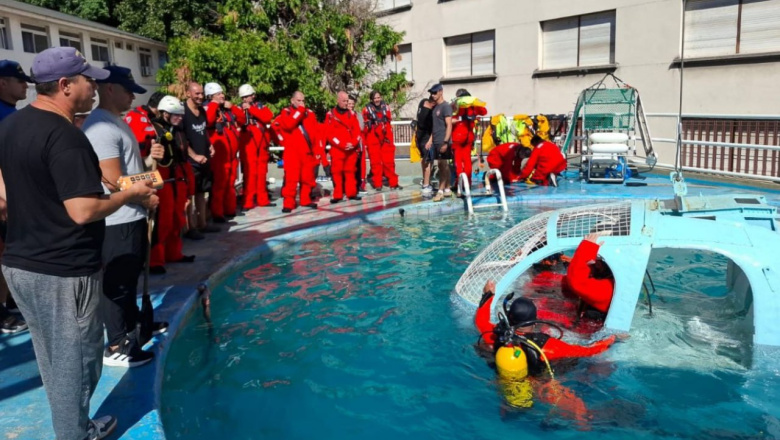 Capacitación escape de Helicóptero Sumergido para personal provincial