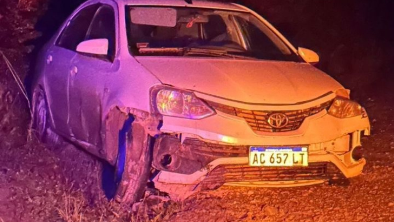 Escarcha en la ruta generó un violento despiste en la ruta 3 