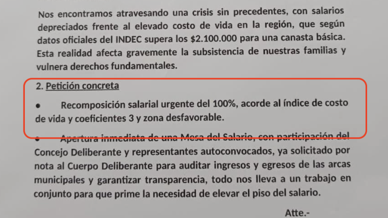 Municipales de Ushuaia exigen recomposición salarial urgente del 100%