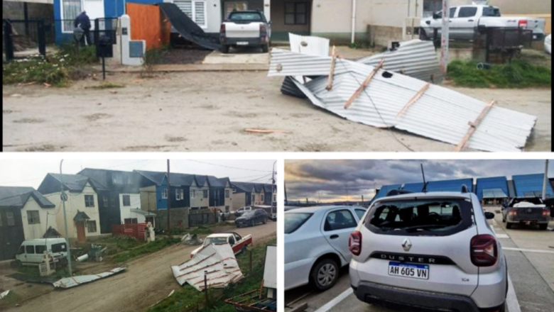 Emiten alerta amarilla por fuertes vientos y lluvias en Tierra del Fuego