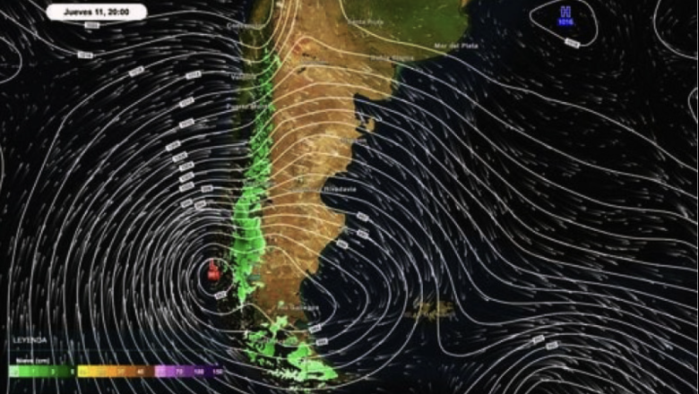 Tras la nieve, alertan por vientos de más de 100 km/h en Tierra del Fuego
