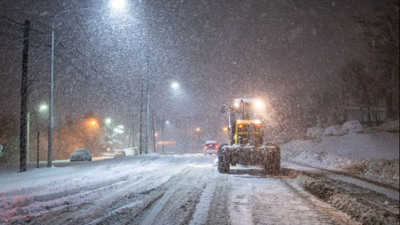 Alerta amarilla por nevadas intensas para la noche del lunes y la jornada del martes