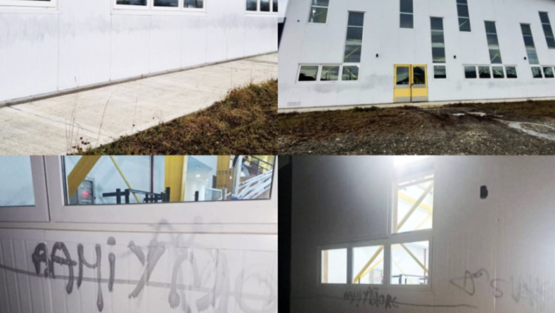 Uno de los responsables del vandalismo en la Casa del Deporte se presentó y ayudó a reparar los daños