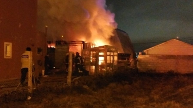 Un incendio consumió una vivienda deshabitada en Río Grande