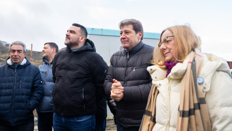 Melella y Vuoto, junto a Senadores recorrieron juntos  la nueva usina de Ushuaia
