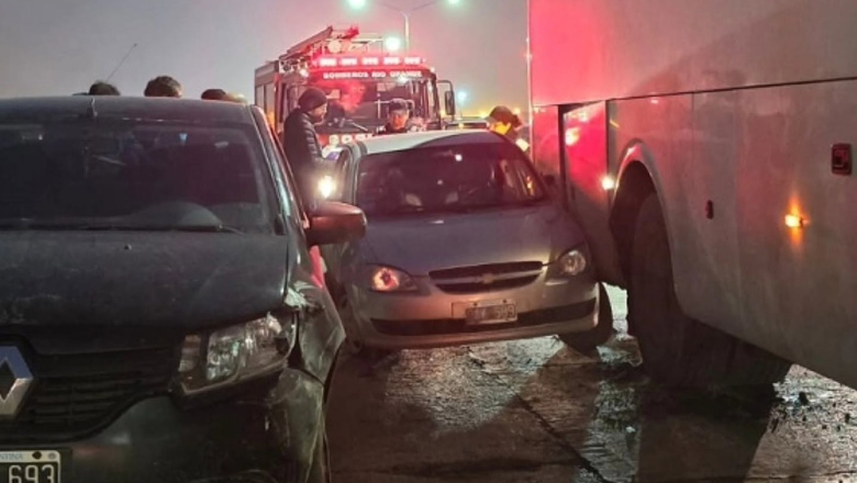 Choque múltiple en avenida San Martín genero complicaciones en el tránsito